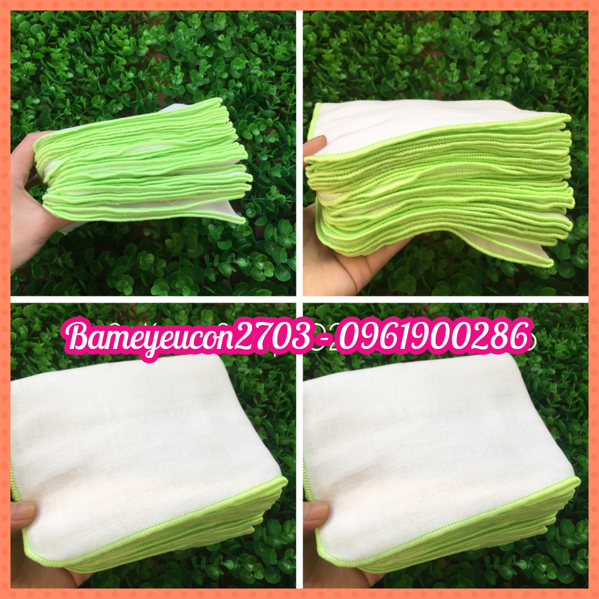 Set 10 khăn sữa Mipbi 4 lớp