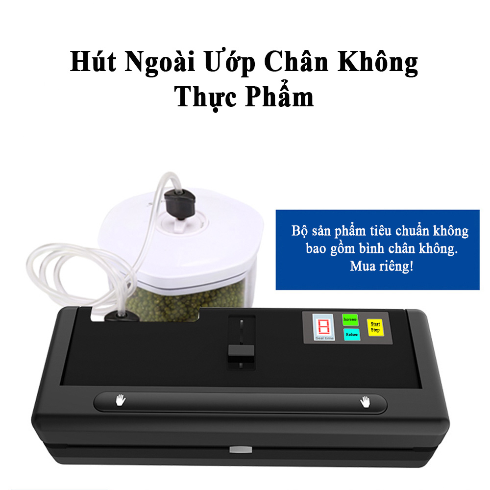 Máy hút chân không thực phẩm p280 không kén túi phiên bản mới 2021, hút được túi trơn- chính hãng- bảo hành 12 tháng