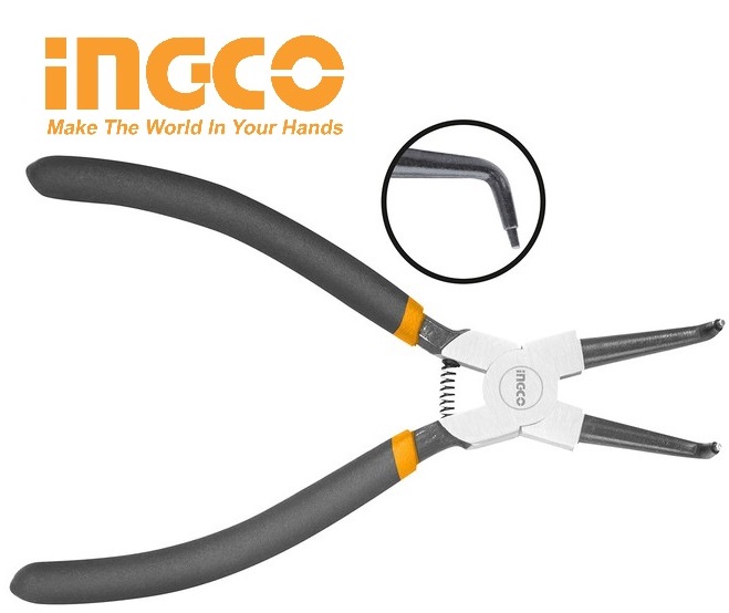 Kìm mở phe vòng trong mũi cong 7 inch ingco hccp011752