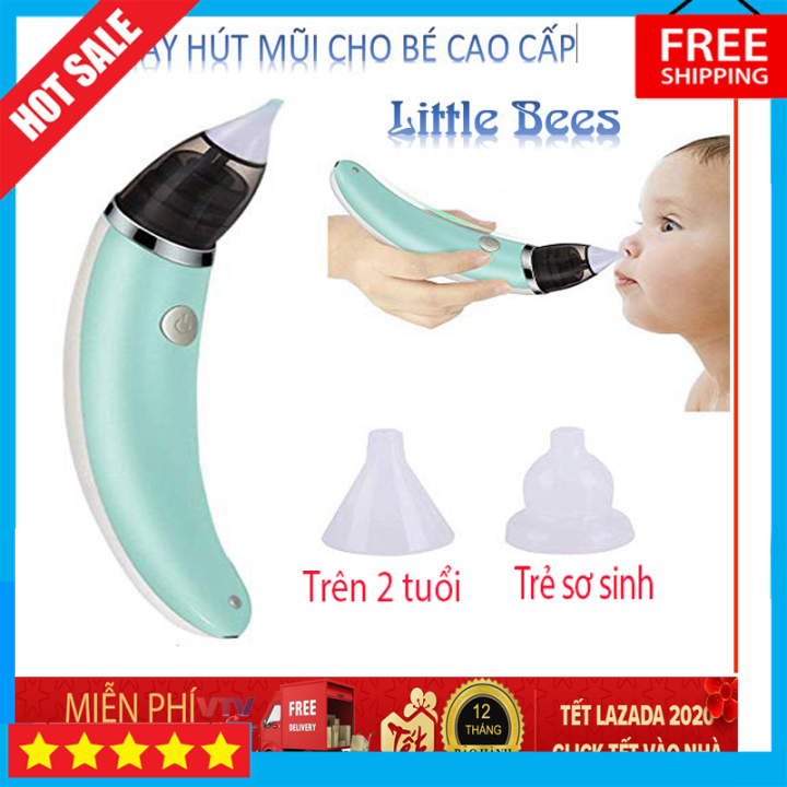 Máy hút mũi cho bé sơ sinh,  Máy Hút Mũi Cho Bé Little Bee, dùng cho bé từ sơ sinh đến 5 tuổi,5 cấp độ hút,được làm từ chất liệu an toàn cho trẻ em,hiệu quả tức thì, BH 1 đổi 1, SALE 50%