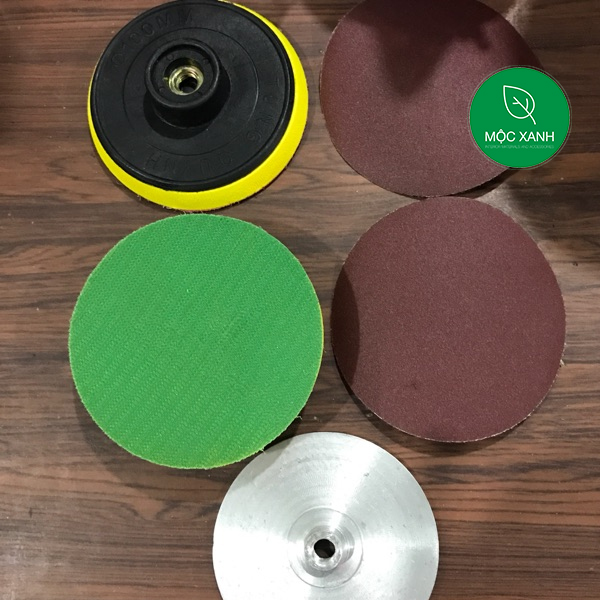 Đế chà nhám dẹt phi 100mm 125mm