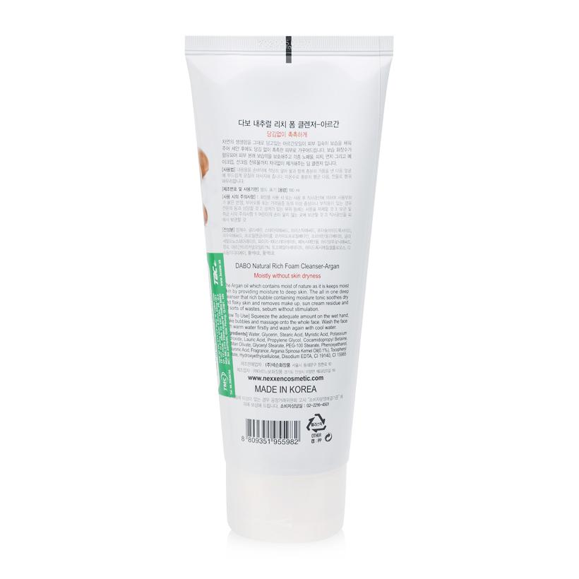 SỮA RỬA MẶT DABO TINH DẦU ARGAN CAO CẤP 3IN1 180ML