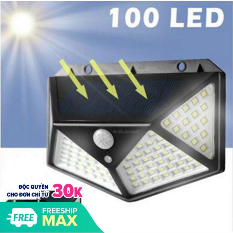 Đèn Năng Lượng Mặt Trời - Cảm Biến Siêu Sáng 3 Chế Độ Thông Minh 100 Bóng LED. Cam kết giá tốt nhất thị trường.