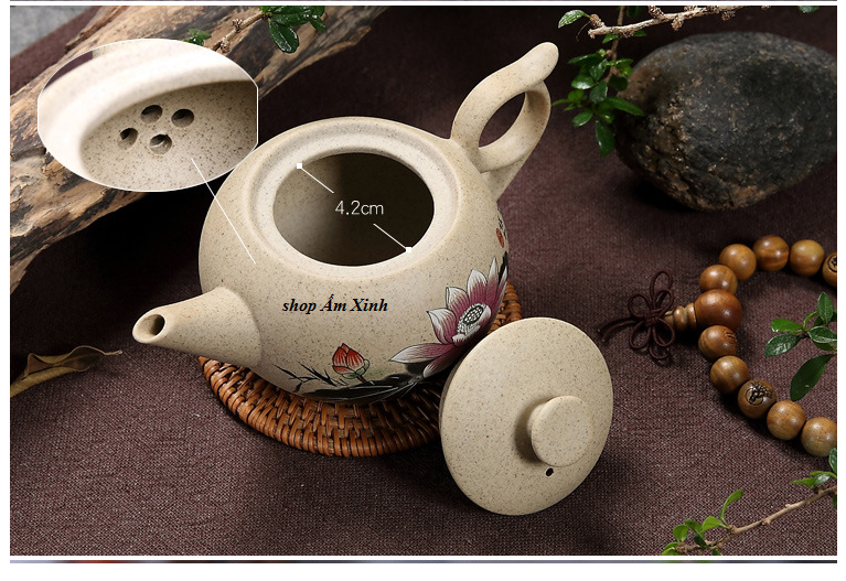 Bộ ấm chén pha trà Hoa Sen
