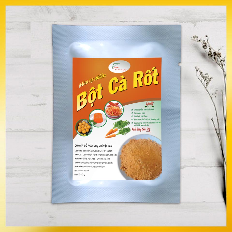 Bột cà rốt gói 20g