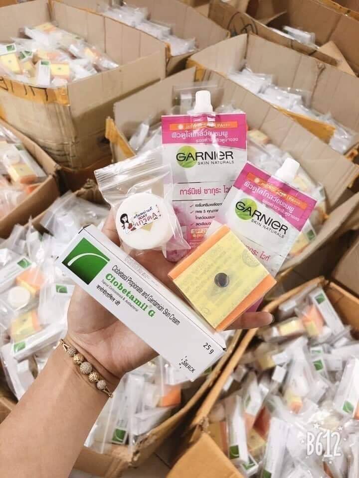 1 set Garnier Tem Vàng Chuẩn Thái Lan [Loại 1] gồm 5 món