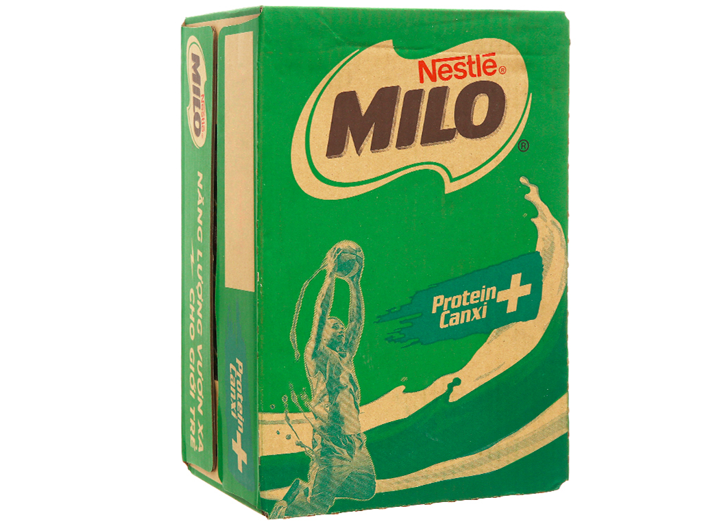 [HCM]Thùng 24 hộp MILO nắp vặn ít đường