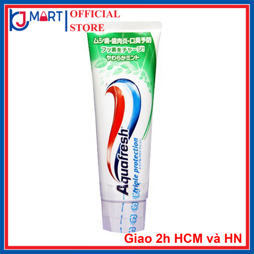 [HCM] KEM ĐÁNH RĂNG AQUAFRESH NỘI ĐỊA NHẬT (HƯƠNG BẠC HÀ MÁT DỊU - TUÝP 140GR)