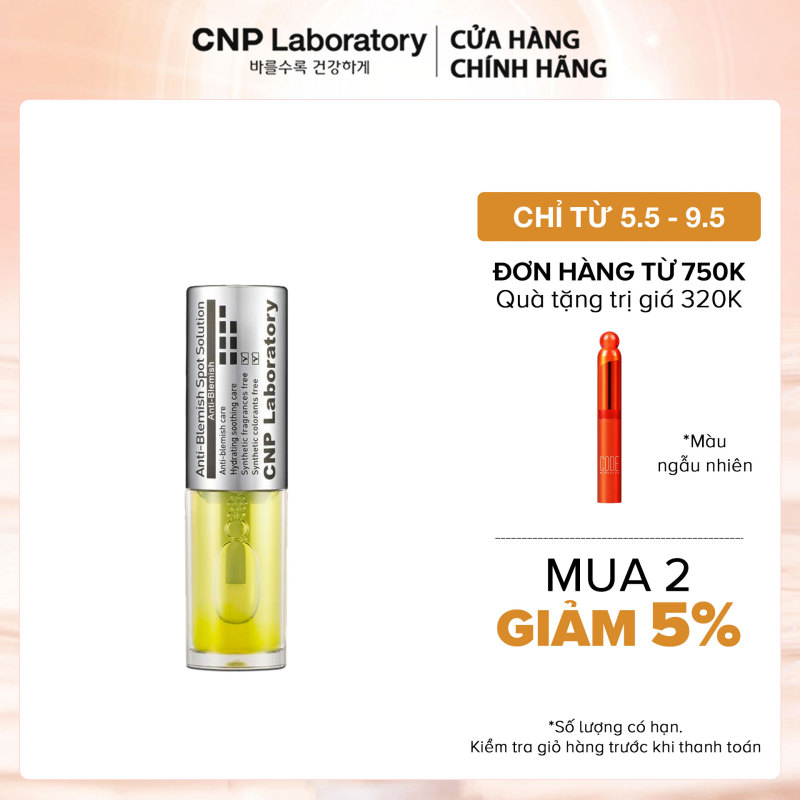 Gel ngừa mụn giảm kích ứng CNP Laboratory Anti-Blemish Spot Solution 3.5ml