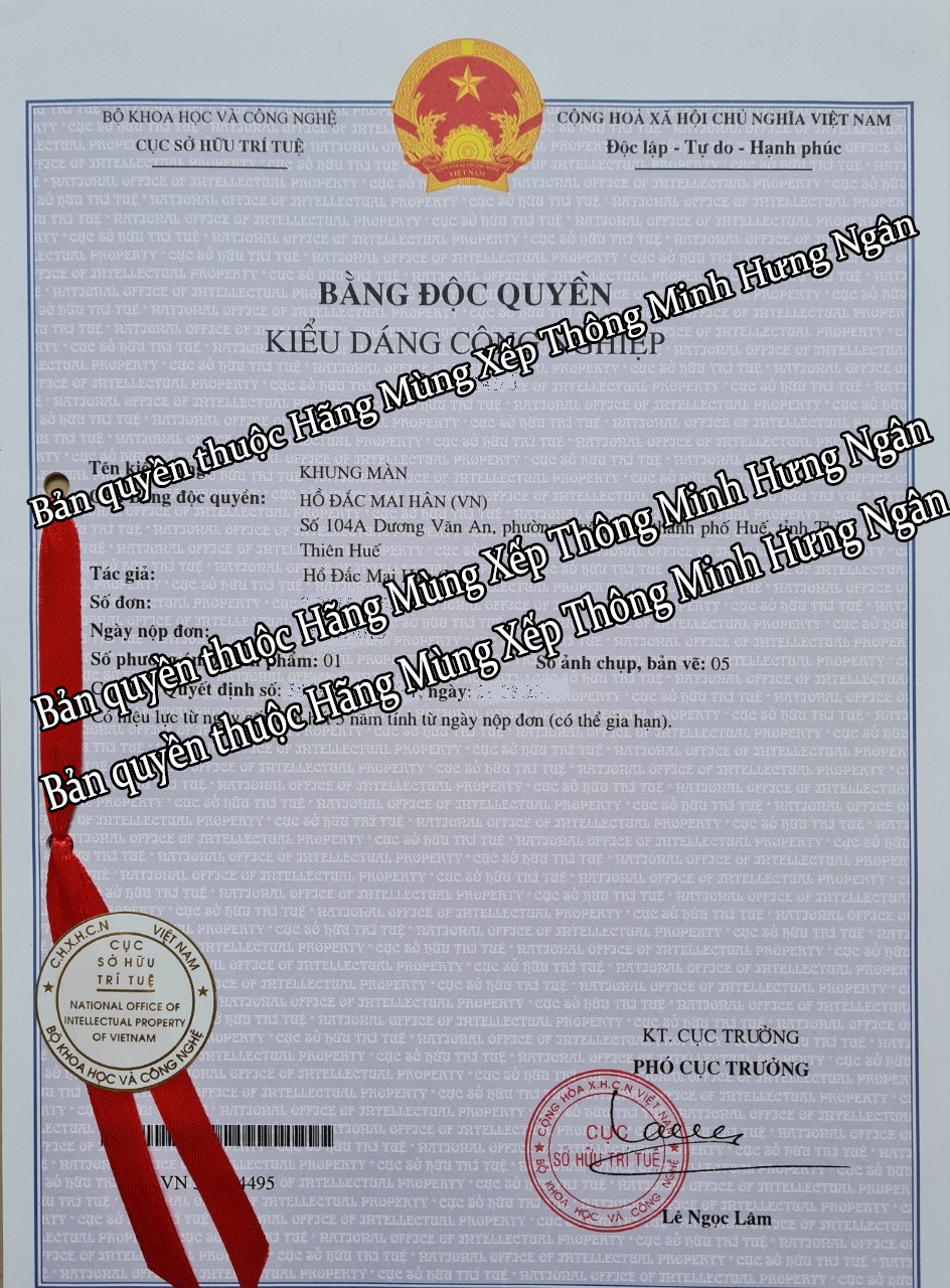 Mùng xếp thông minh Hưng Ngân 1m2x2m
