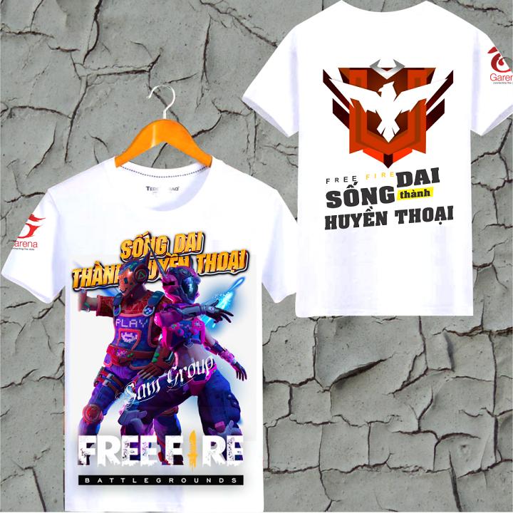 Áo In Hình Free Fire Cổ Tròn Cực Cá Tính thẻ vô cực Mùa 6