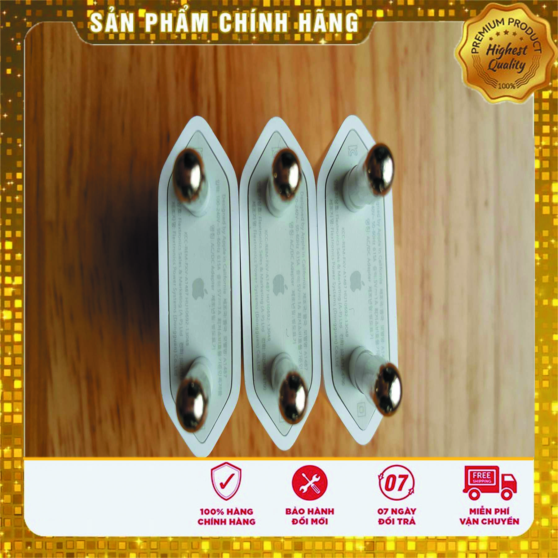 Củ sạc iphone zin chính hãng bóc máy dẹt 5w