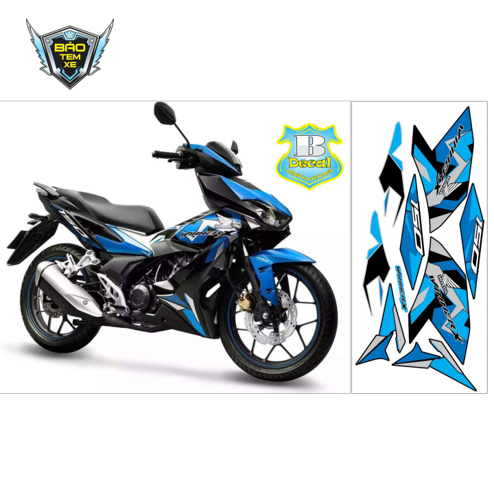 [ FREE SHIP ] Tem rời xe winner X mẫu zin xanh đen
