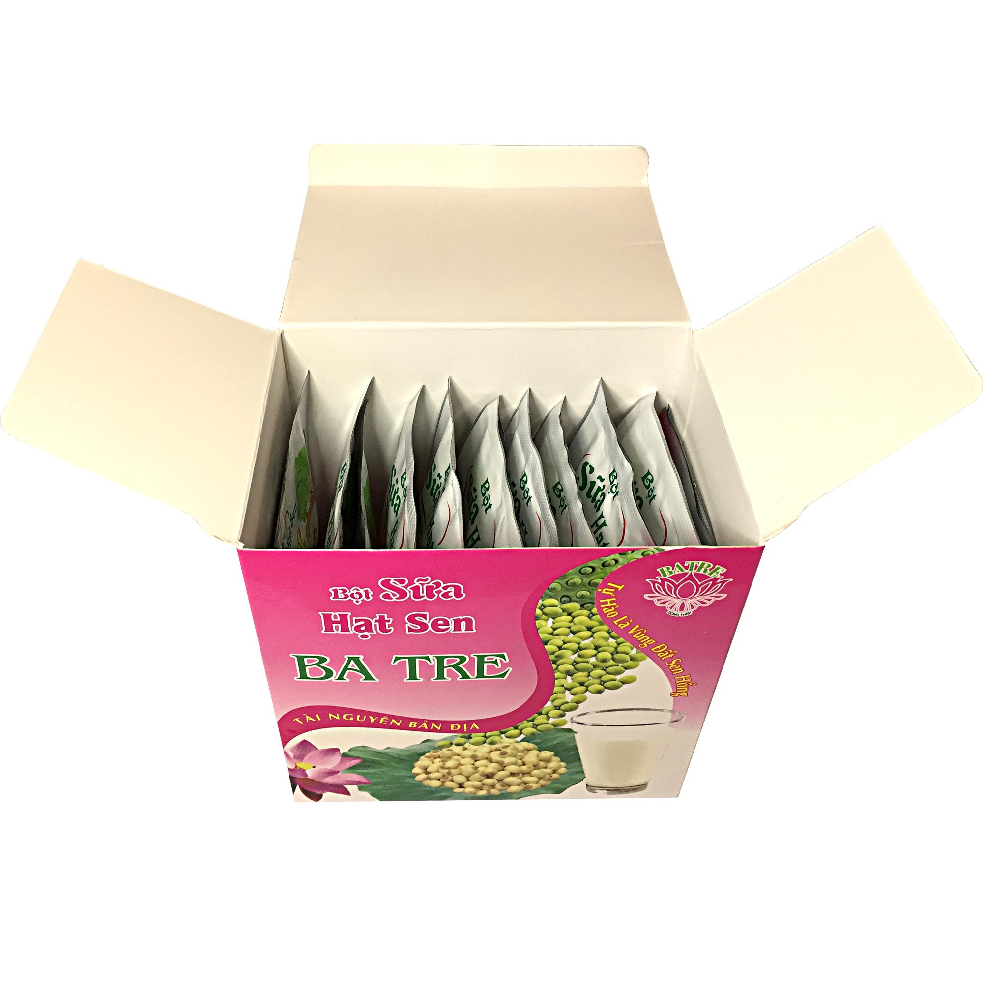 [HCM]Bột Sữa Hạt Sen -  Sữa Hạt Sen - BA TRE (Hộp 200 gram có 10gói x 20g)