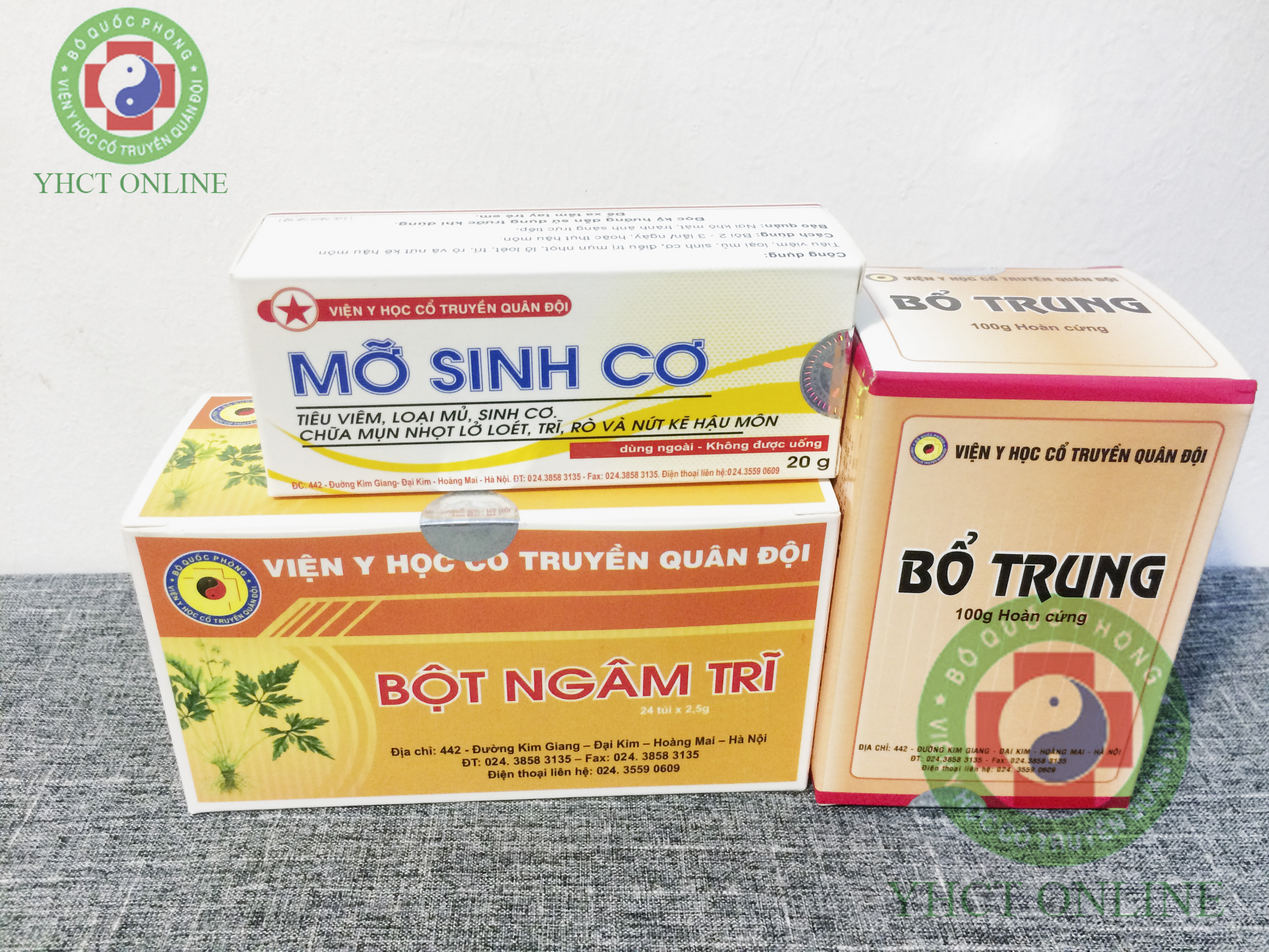 Combo 3 sản phẩm mỡ sinh cơ - bột ngâm trĩ - bổ trung
