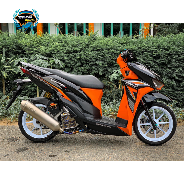 Tem rời xe vario 150 đen cam