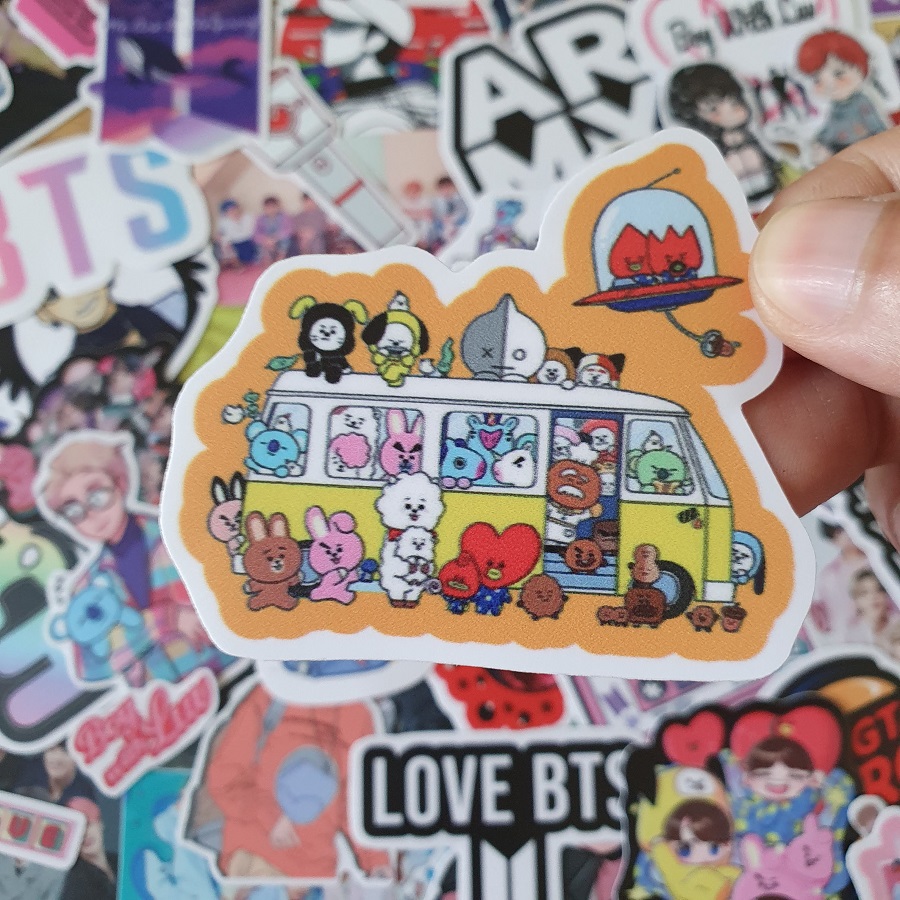 [HCM]Set hình dán BTS Kpop Không thấm nước siêu hot  - Owl Sticker