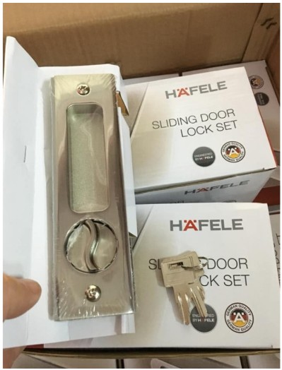 [HCM]Bộ khóa cửa lùa cao cấp Hafele