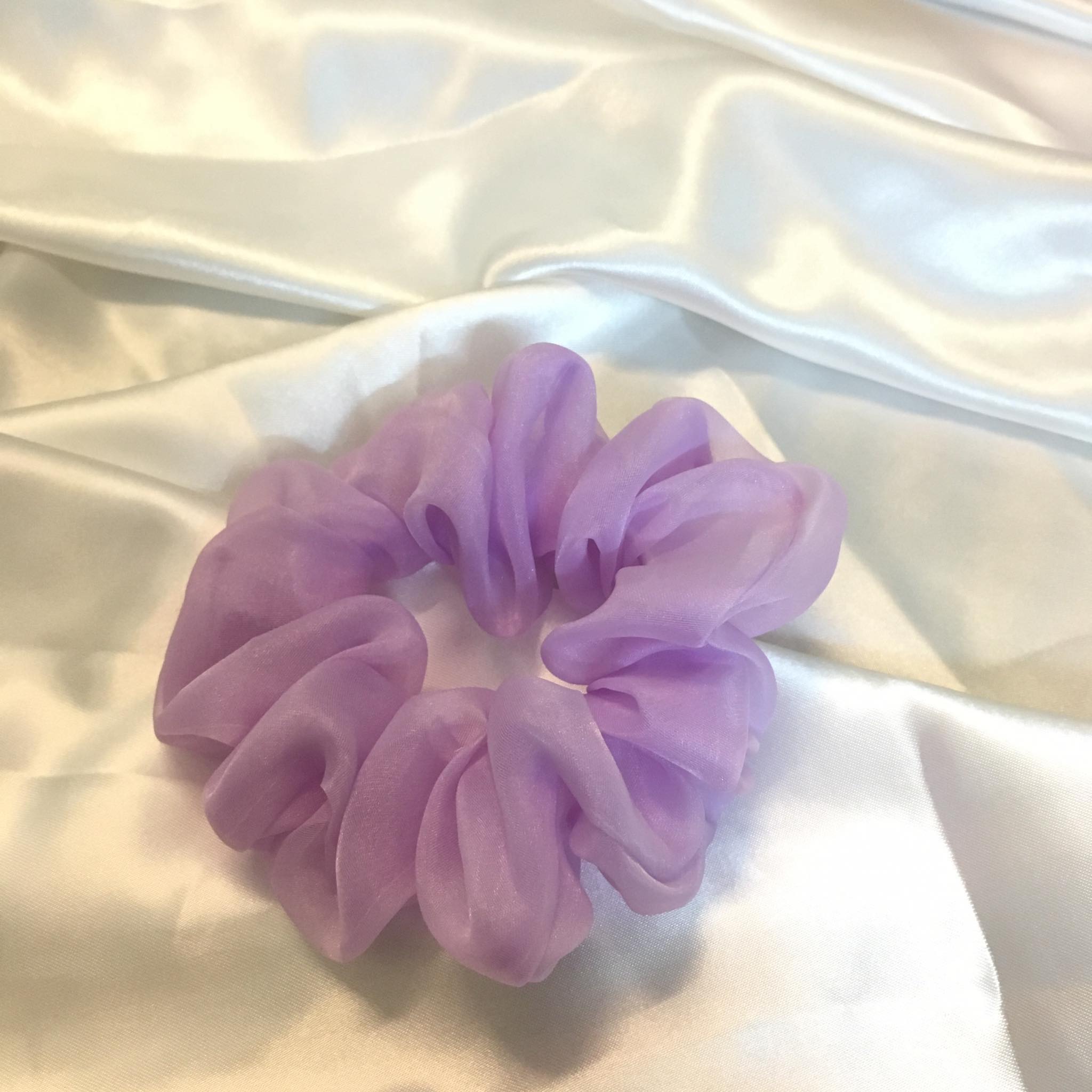 Dây buộc tóc, cột tóc scrunchies vải voan dày