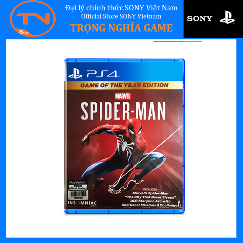 Đĩa game PS4 - SpiderMan Game of The Year [Asia]