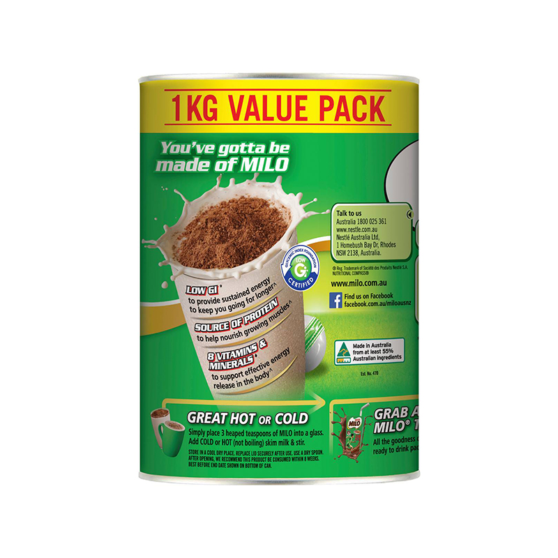 Sữa MILO Úc hộp 1kg