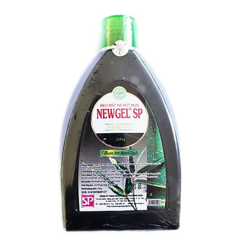 Gel mặt nạ lột mụn than tre hoạt tính NEWGEL SP 200g