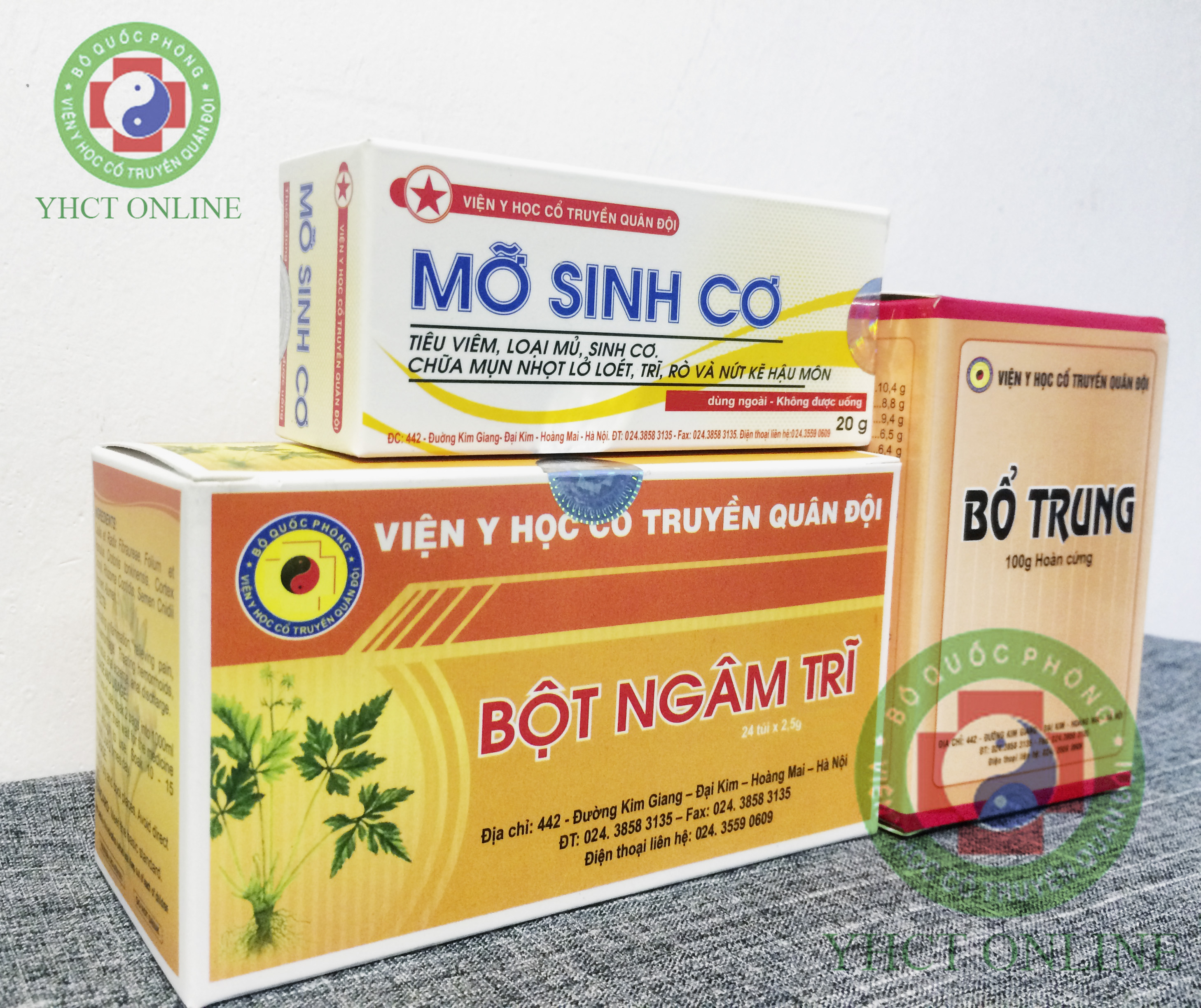 COMBO MỠ SINH CƠ - BỘT NGÂM TRĨ - BỔ TRUNG