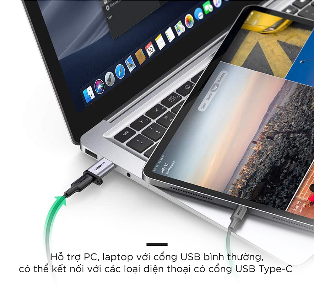 [HCM]Đầu chuyển đổi USB type C cổng cái sang USB 3.0 cổng đực UGREEN US204 US276