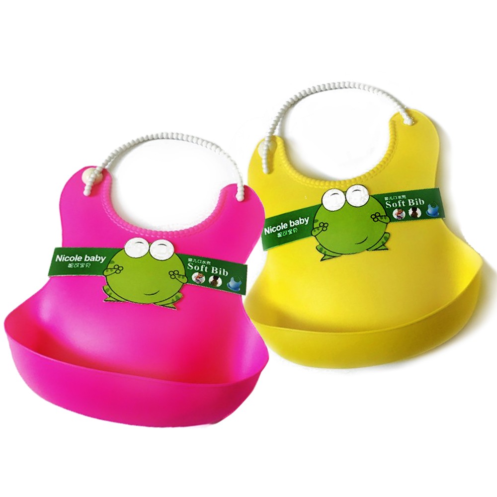 Yếm ăn dặm cho bé - Yếm máng Silicon an toàn và tiện lợi cho mẹ và bé