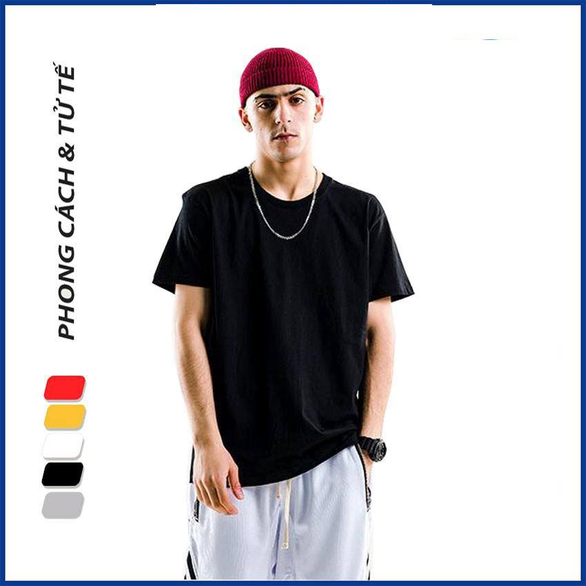 Áo Thun Nam Thể Thao Cổ Tròn Tay Lỡ Form Rộng Organic Cotton Oversized Tee