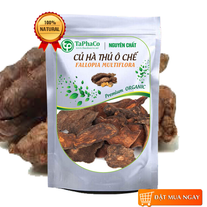 Củ hà thù ô đã sơ chế khô 500g - tấn phát