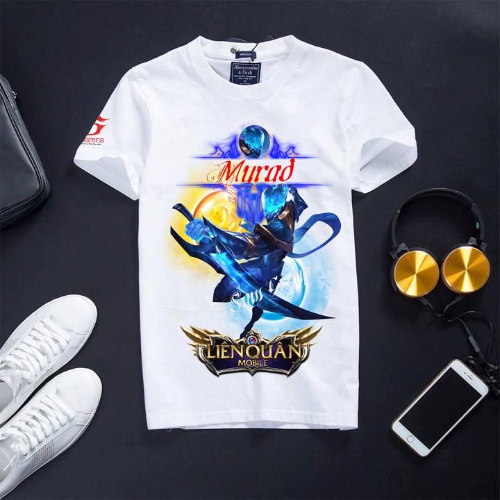 Áo Liên Quân Mobile Cổ Tròn Màu Trắng - Mur đồ thần đao