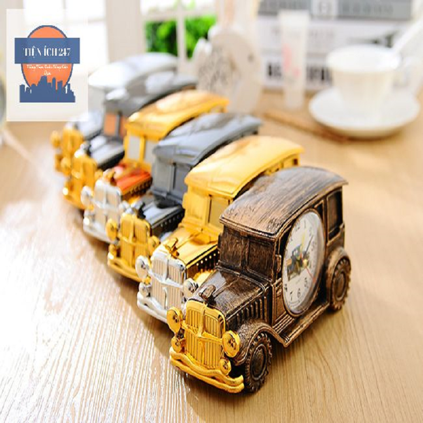 (Giá Sỉ Rẻ) ĐỒng hồ báo thức để bàn mô hình xe oto