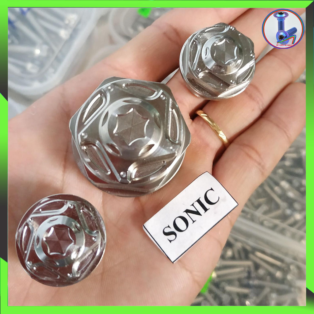 [HCM]Ốc chảng ba Sonic Salaya (Full bộ 3) - Trắng inox