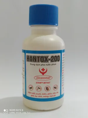 DIỆT VE HANTOX - 200 CHAI 100ML Diệt muỗi ve bọ chét mạc gà