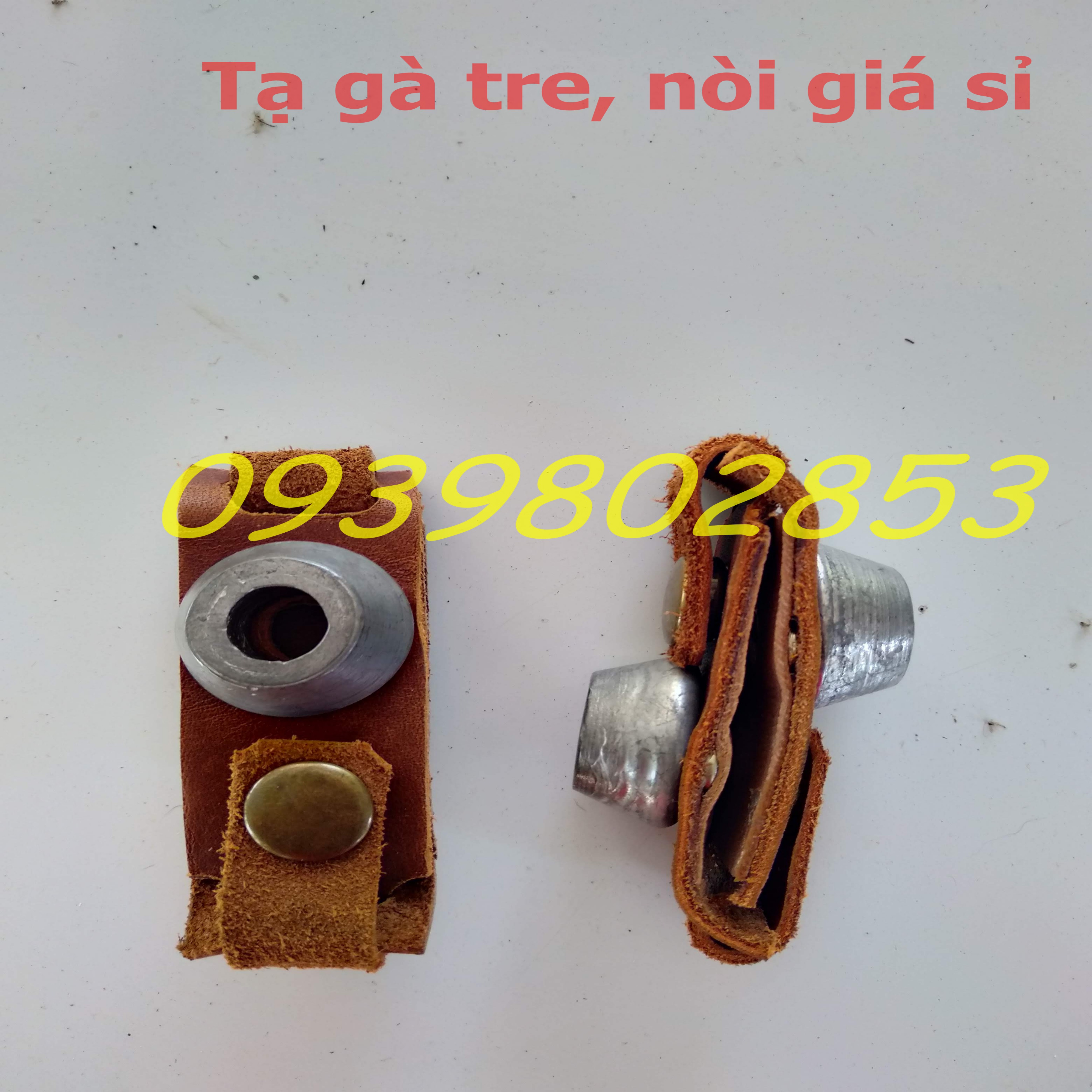 Tạ chì cho gà nòi [ DA BÒ, NÚT KIM LOẠI] BỀN CHẮC