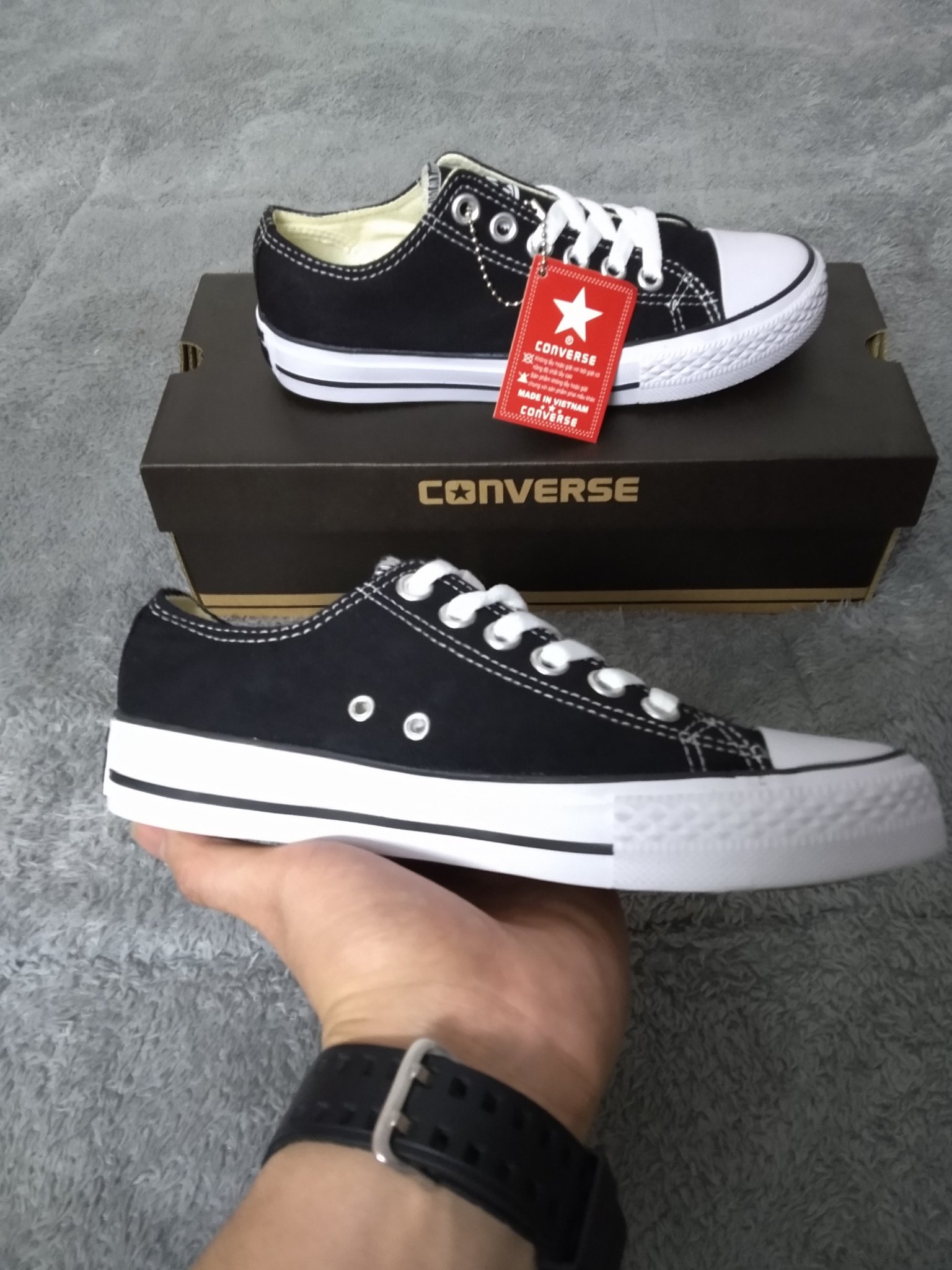 [GIẢM GIÁ GỐC + FULL BOX] Giày Converse 1970s Cổ thấp Đen [HOT]