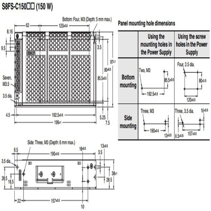NGUỒN TỔ ÔNG OMRON S8FS-C15024J
