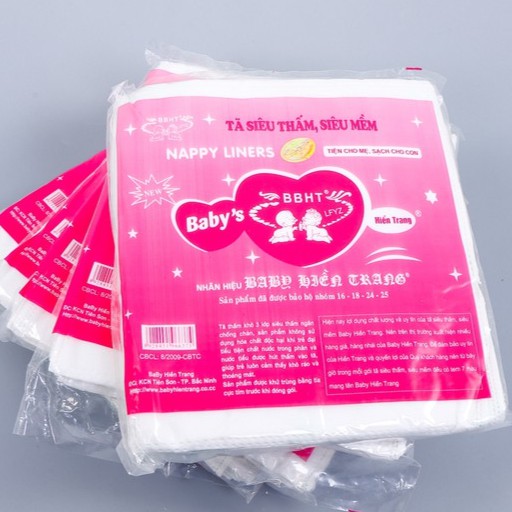 10 Gói lót phân su tặng 2 khăn yếm