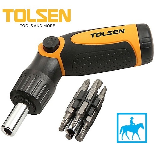 Bộ 14 Đầu Vít Tự Động Đa Năng Ratchet Screwdriver TOLSEN 20040