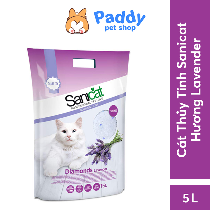 [5L] Cát Thủy Tinh Vệ Sinh Cho Mèo Sanicat