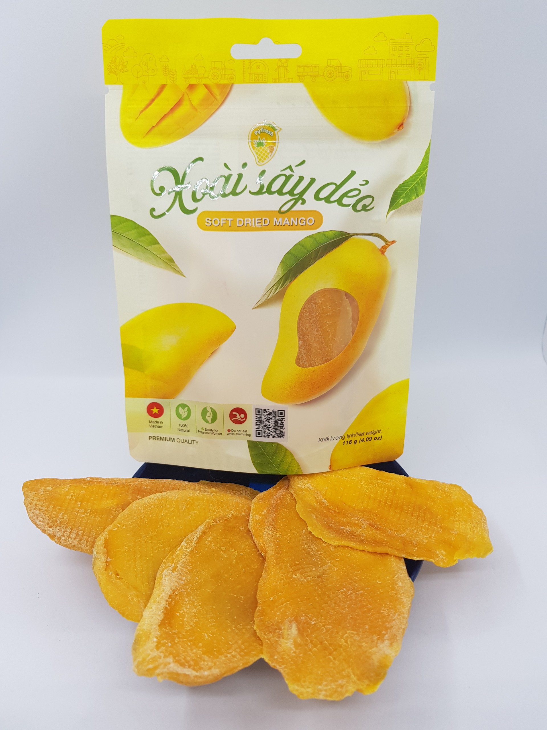 [HCM]Xoài sấy dẻo Py fresh 116g/ Py fresh soft dried mango 116g (Premium)