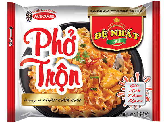 Combo 2 gói phở trộn Đệ Nhất mix 2 vị Bò và thập cẩm