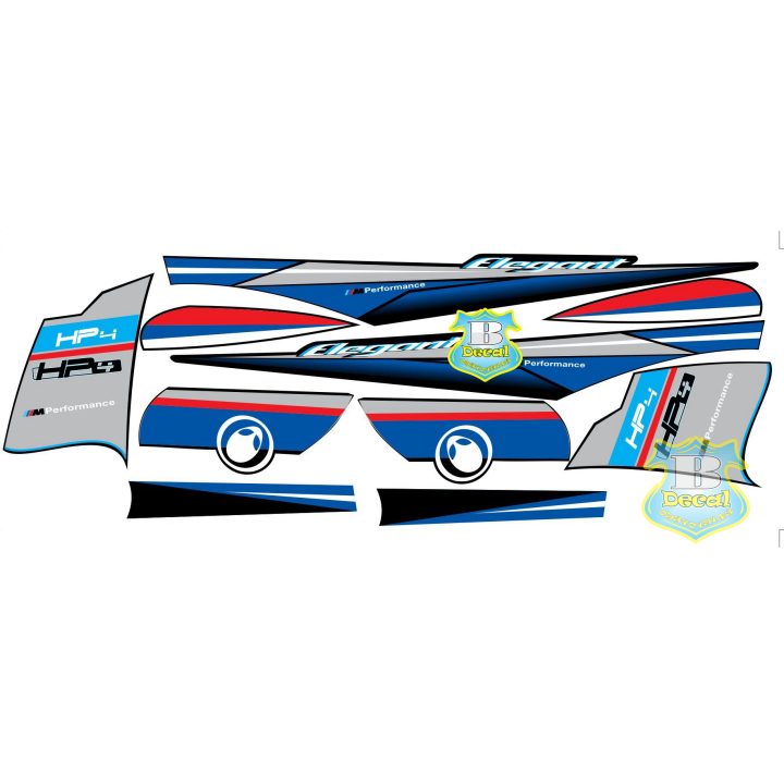 Tem rời elegant 50 2016 HP4 dán xe đen