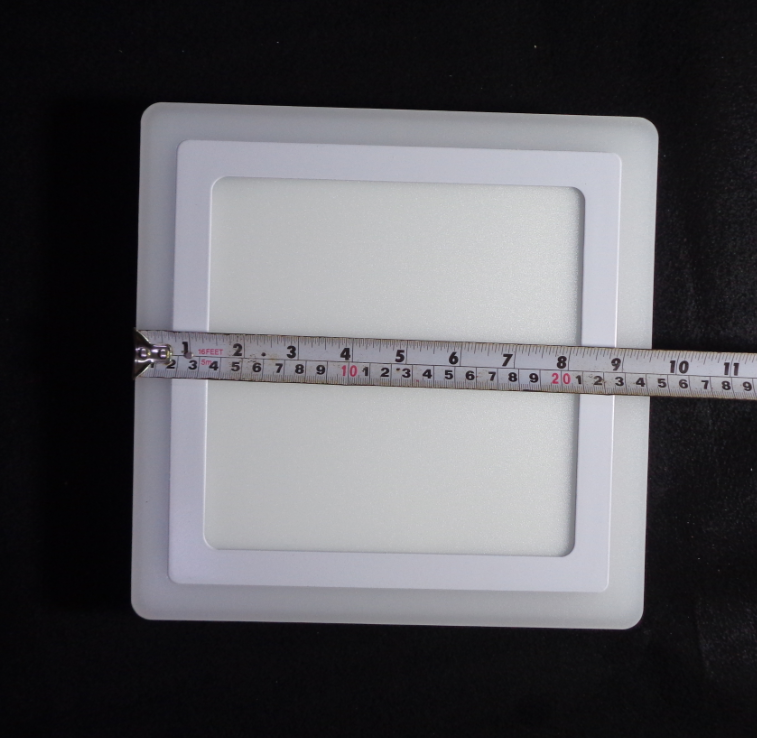 Đèn led ốp trần 24w vuông 2 màu 3 chế độ