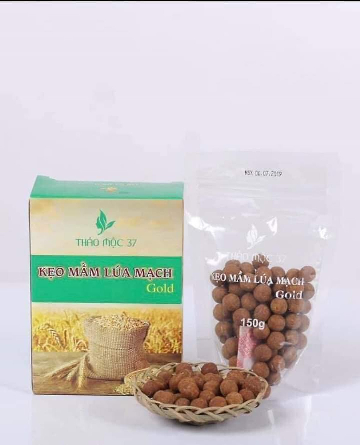 Kẹo mầm lúa mạch Gold Thảo Mộc 37