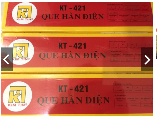 10 Que hàn sắt 3.2mm j421 Kim Tin