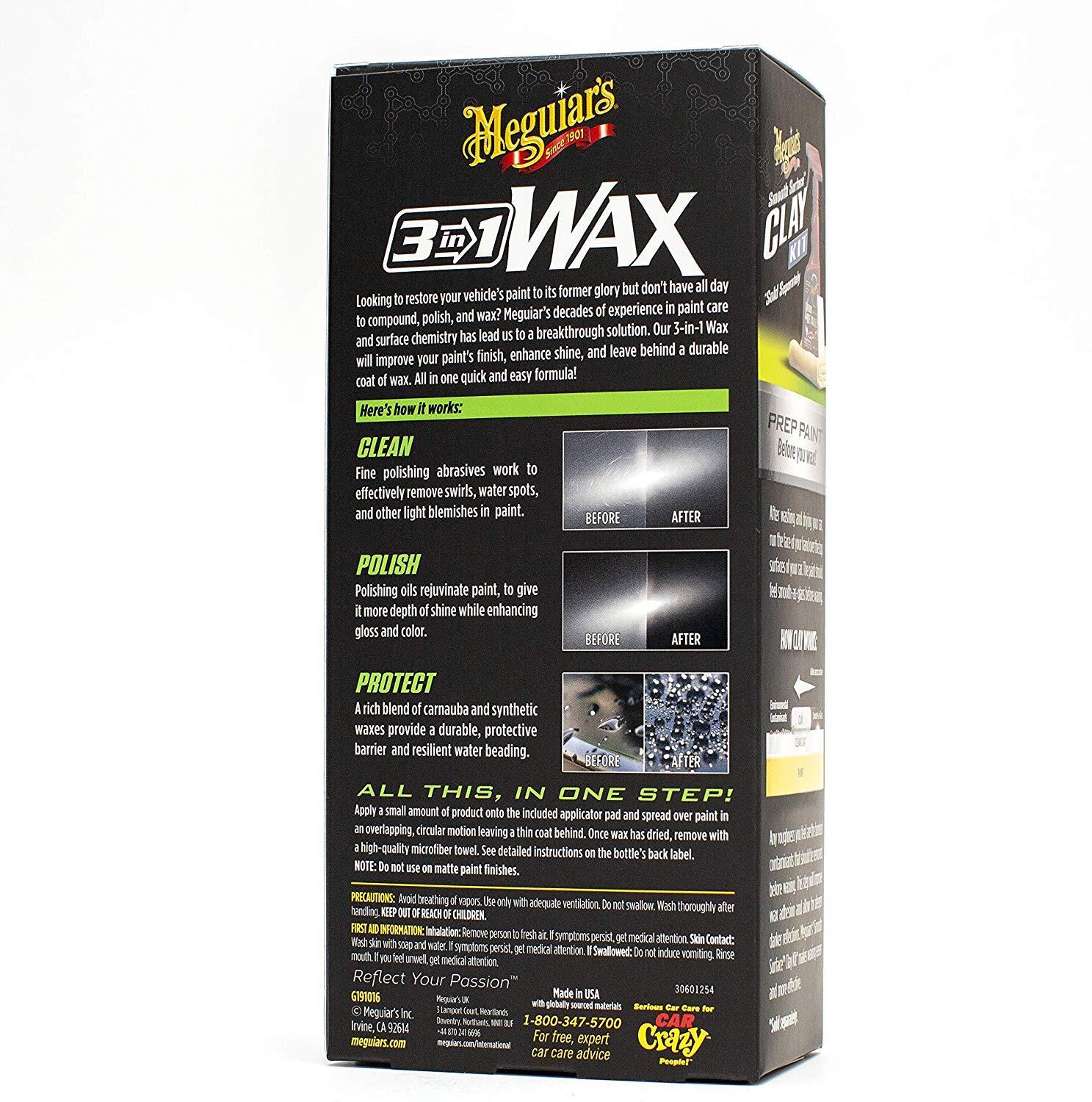 Meguiar's Wax 3 trong 1, 473 ml G191016