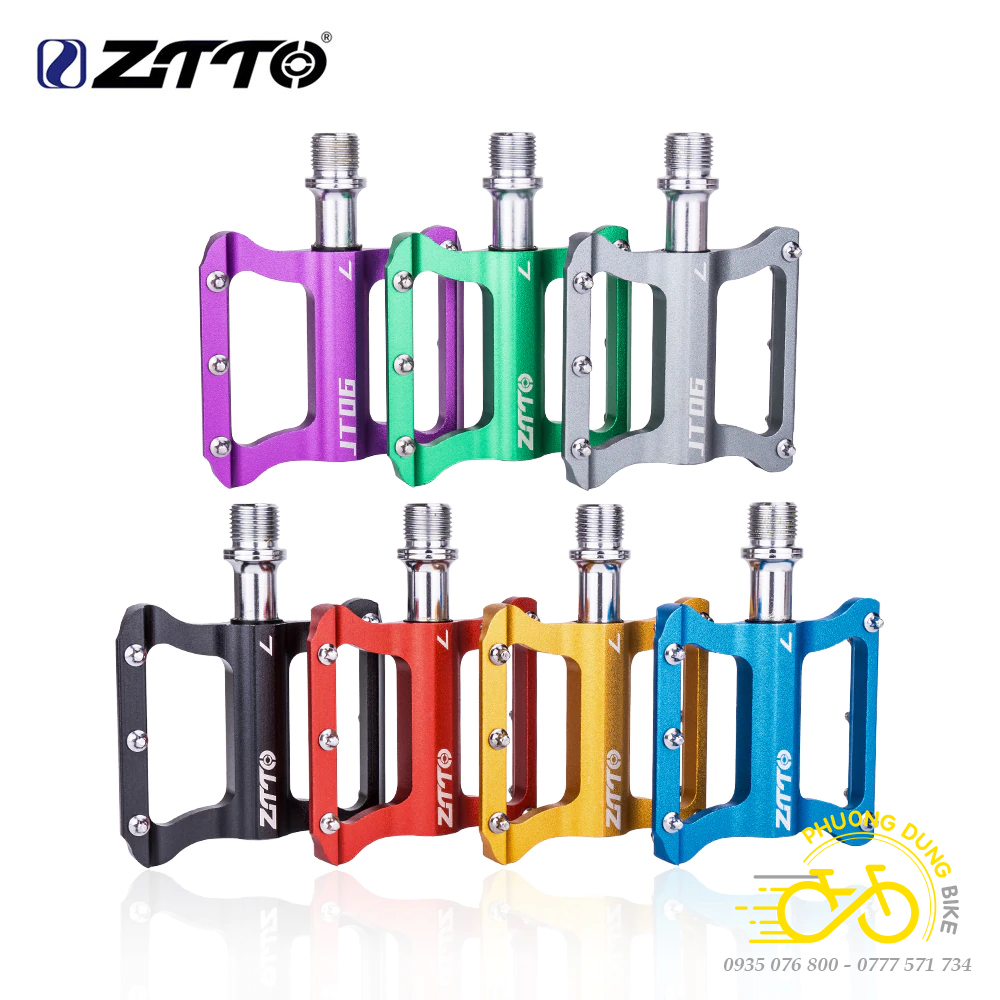 Pedan Bàn Đạp Bạc Đạn Xe Đạp ZiTTO JT06 – Bàn Đạp Bạc Đạn, Nhôm Nhẹ, Chống Trượt, Bền Bỉ