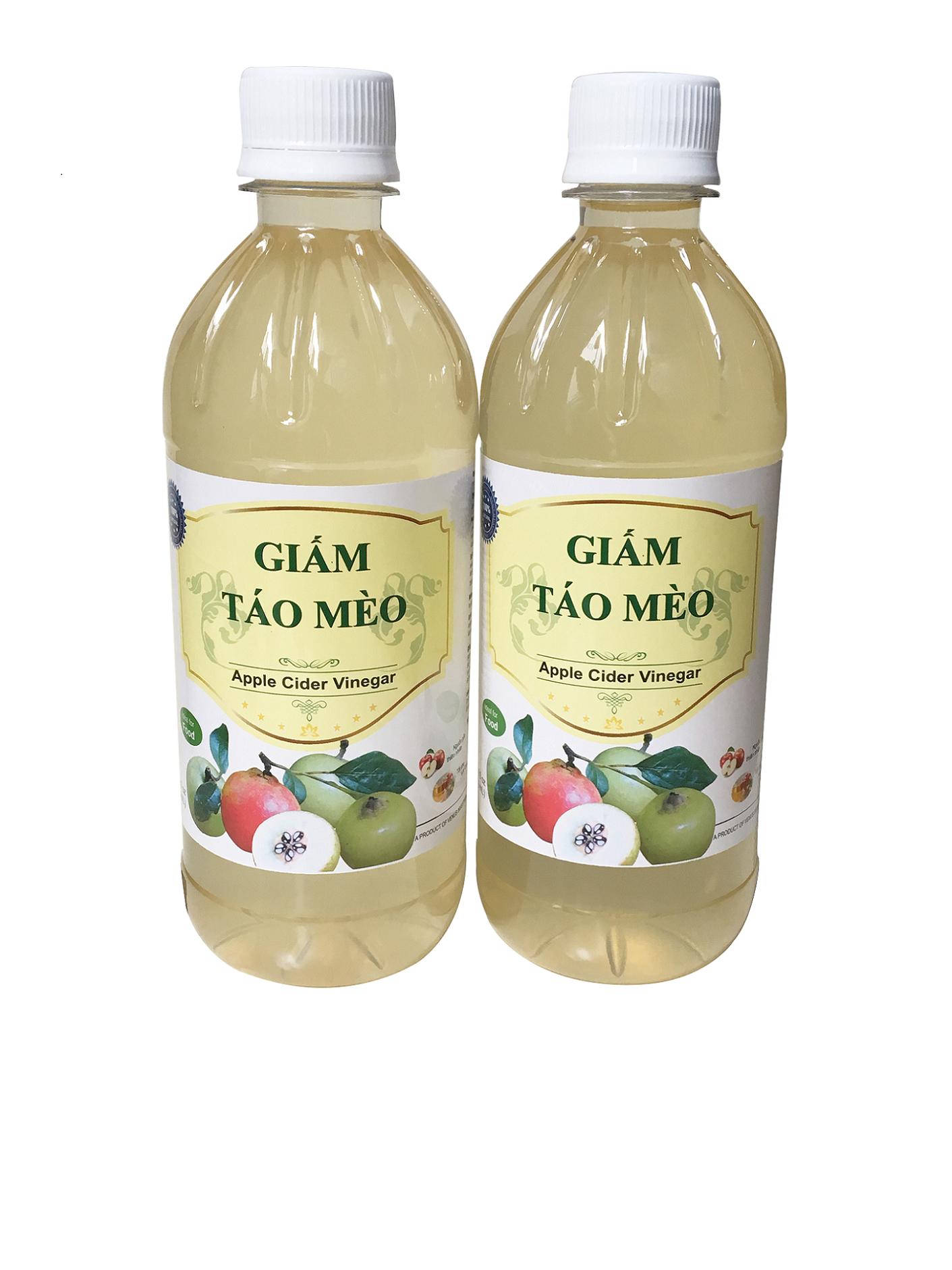 Giấm Táo Mèo | Combo 2 chai loại 500ml